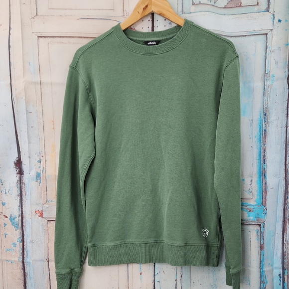 Allbirds R&R Rest and Relaxation Green Crewneck Sweatshirt Long Sleeve - Picture 2 of 8